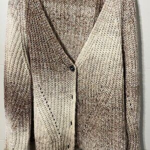 Natural Reflections Space Dye Long-Sleeve Cardigan for Ladies. XXL